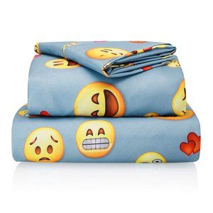 NEW - Light Blue Emoji Sheet Set